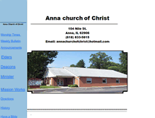 Tablet Screenshot of annachurchofchrist.com
